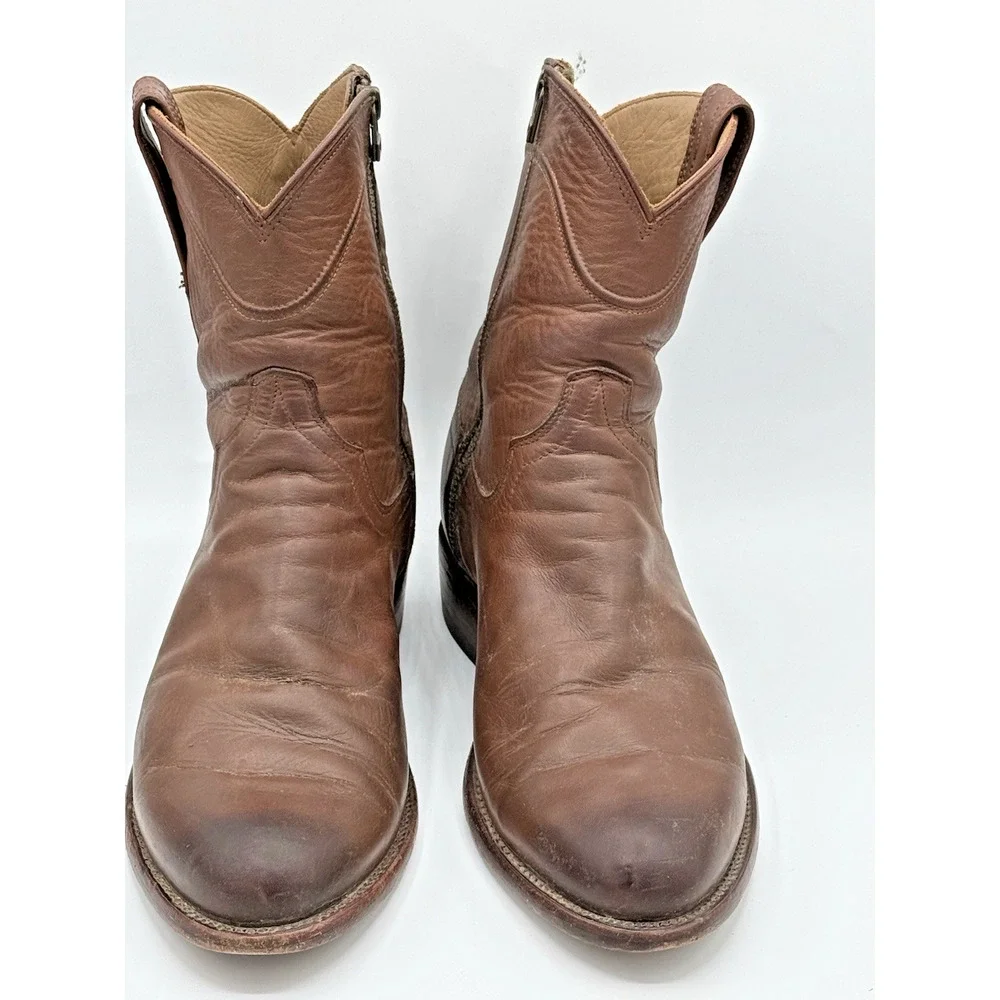 Tecovas The Dean Zip Boots Scotch Goat Leather Brown Men’s Size 9 EE Western